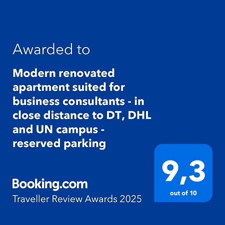 Modern Renovated Apartment Suited For Business Consultants - In Close Distance To Dt, Dhl And Un Campus - Reserved Parking Bonn Exteriér fotografie